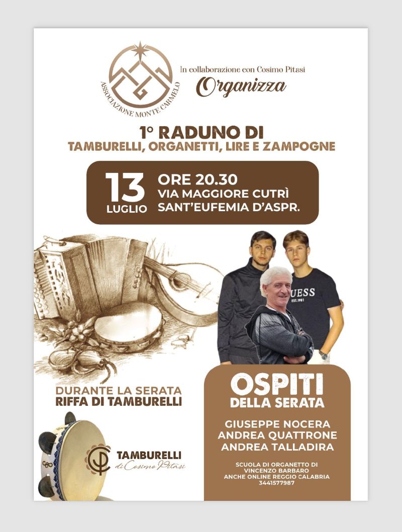 1° Raduno di tamburelli, organetti, lire e zampogne